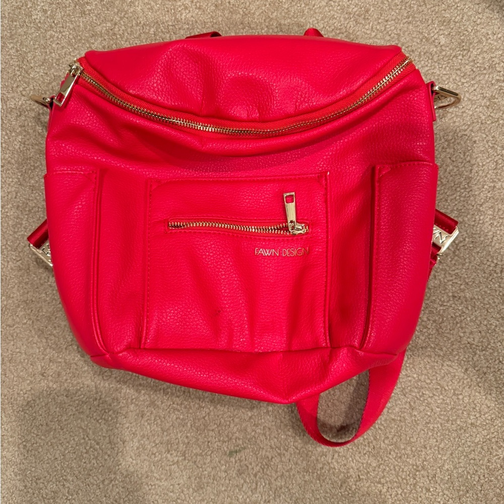 Fawn Design Mini Red Women's Diaper Bag